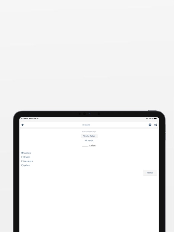 Meso Gjermanisht iPad screenshot 5 - Education app