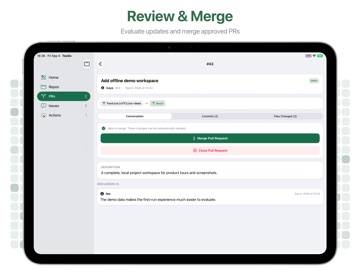 TeaGo for Gitea iPad screenshot 6