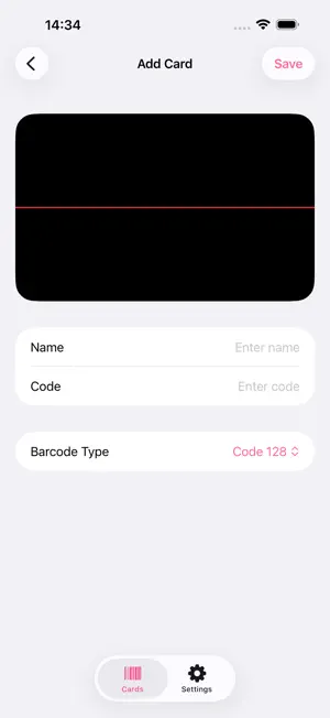 Card Barcodes screenshot 2