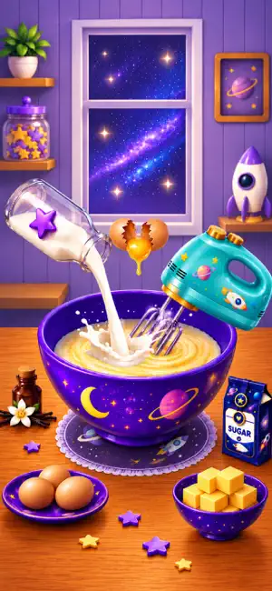 Creamy Cake ASMR Baking Games screenshot 1