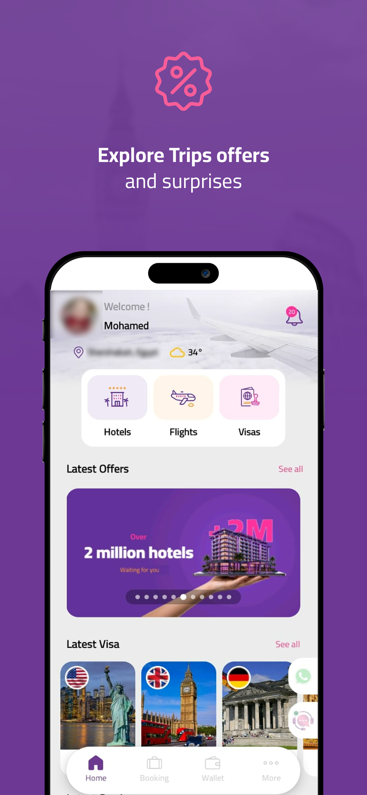 Trips:Booking Hotels & Flights screenshot 2