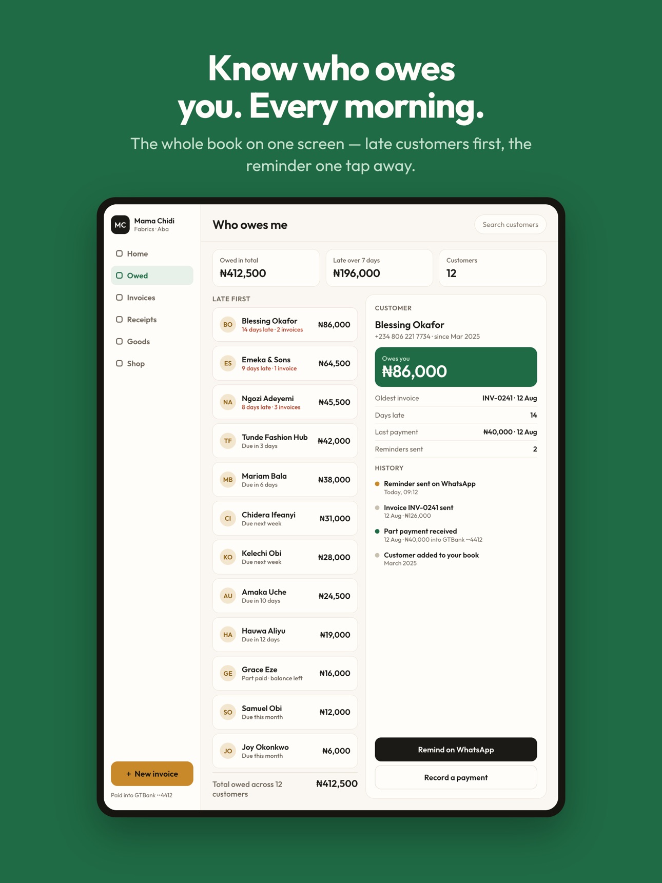 Screenshot 9 of Owobook: Debt & Invoice Book