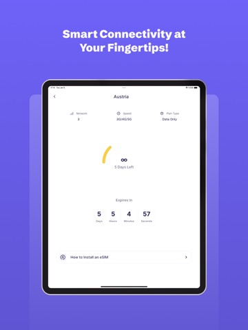 Simnetic: AI eSIM App iPad screenshot