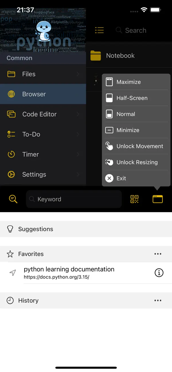 #4. Python Studio - Python Coding (iOS) De: Shanghai Dazhuo Information Technology Co., Ltd.