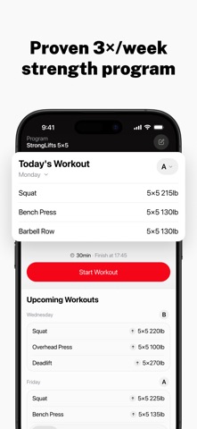 Stronglifts 5x5 Workout Plan screenshot