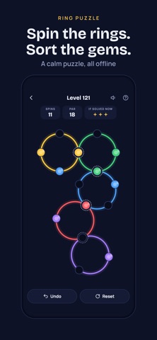 Orbit Sort: Gem Ring Puzzle Screenshot 1 of 5