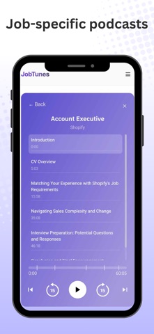 JobTunes screenshot