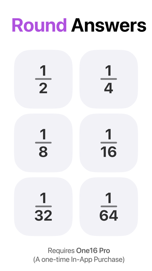 #4. Fraction Calculator - One16 (iOS) 由: Code Carton