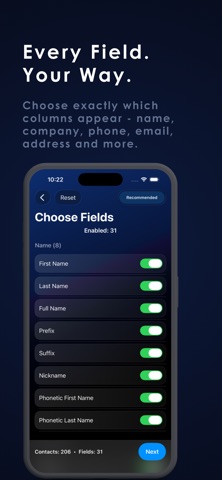 Export Contacts Pro: Backup Screenshot 2 of 5