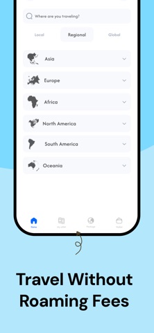 WeSIM Travel screenshot