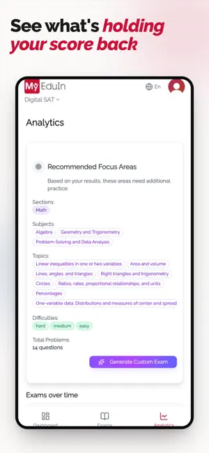 MyEduIn - Adaptive Exam Prep screenshot 2