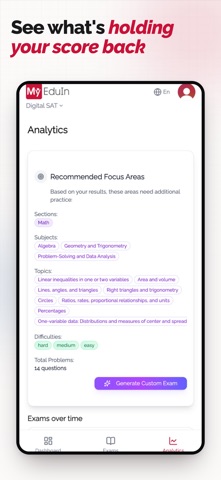 MyEduIn - Adaptive Exam Prep screenshot