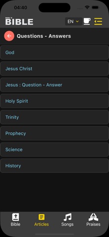 Bible Ministries screenshot