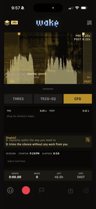 Wake: Sound Activated Recorder screenshot 3 of 5