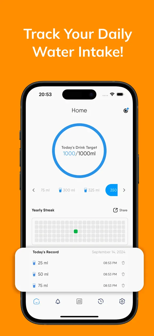 Screenshot #2 pour Water tracker: HydrateMate