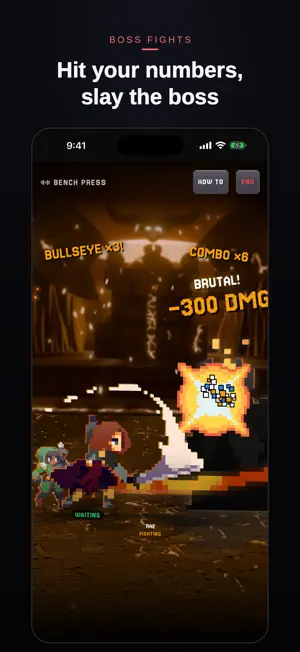 Menos Gym: Workout Tracker RPG screenshot 1
