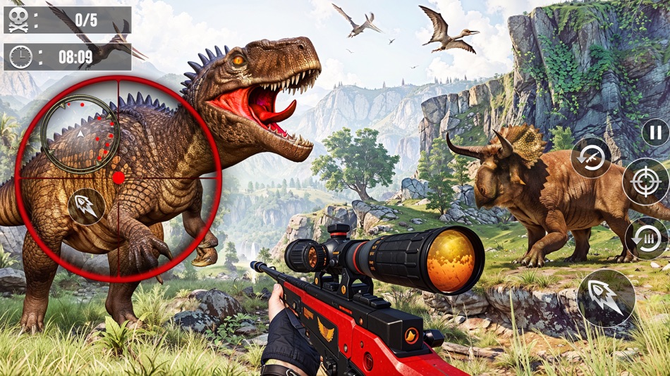 #5. Wild Dino Hunting Zoo Games 3D (iOS) 作者: Muhammad Salman