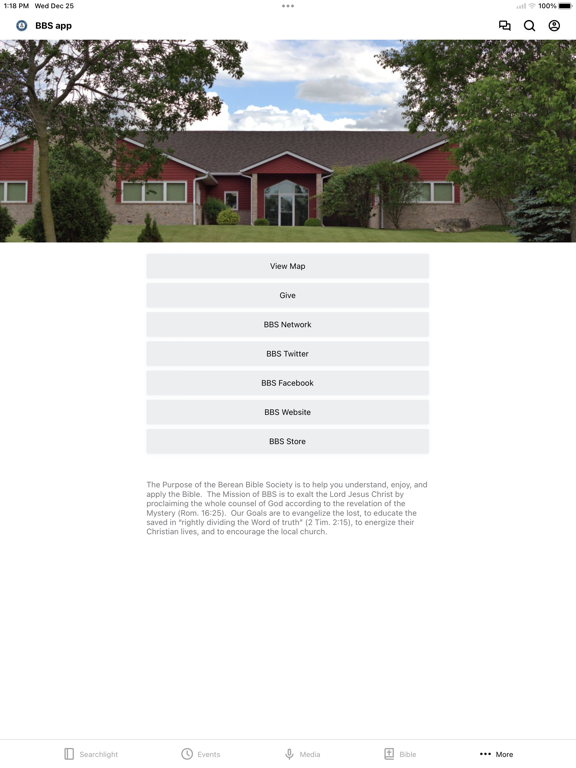 Berean Bible Society iPad screenshot 5 - Education app