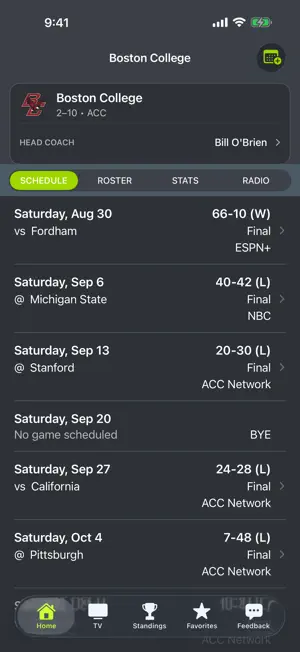 Boston College Football screenshot 1