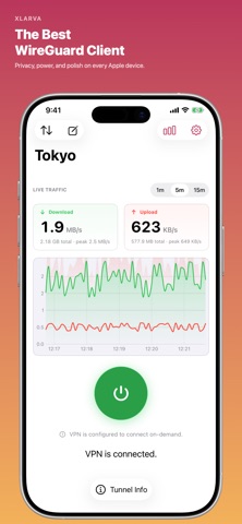 Xlarva - WireGuard VPN Client Screenshot 1 of 10