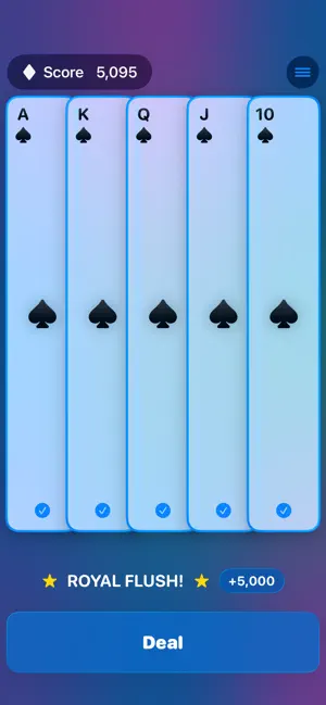 Simple Poker, Five-Card Draw screenshot 3
