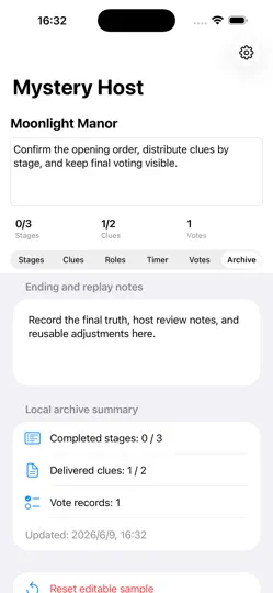Captura de pantalla de Anfitrión De Misterios2026 en iPhone 3