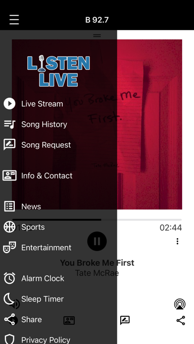 B92.7 KBMW Screenshot