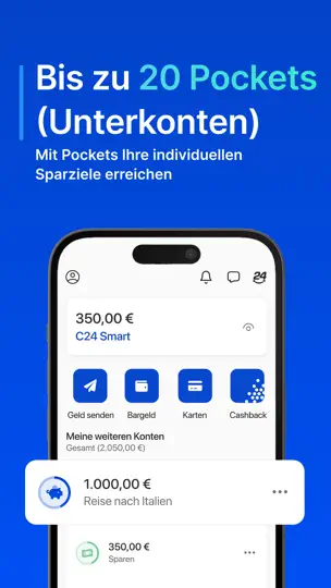 Screenshot von C24 Bank auf dem iPhone 4
