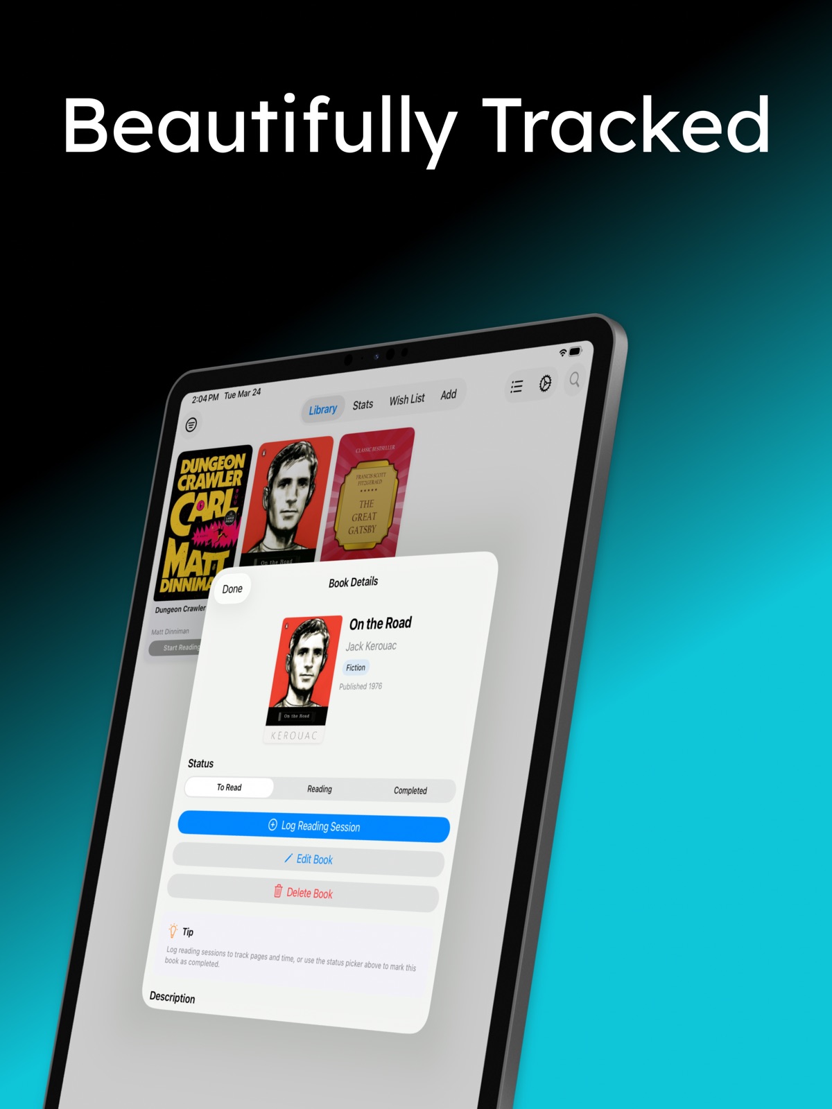 ReadMe - Book Tracker ipad screenshot 3