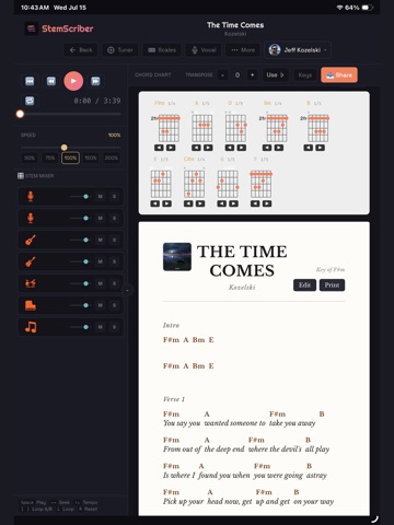 StemScriber iPad screenshot