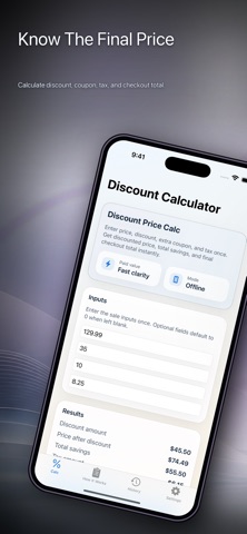 Discount Price Calc screenshot