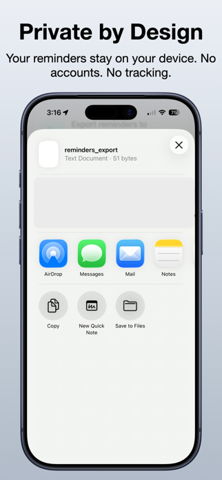 Export Reminders to CSV & JSON Screenshot 5 of 5