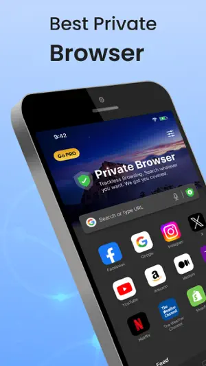Private Browser,Incognito VPN screenshot 1