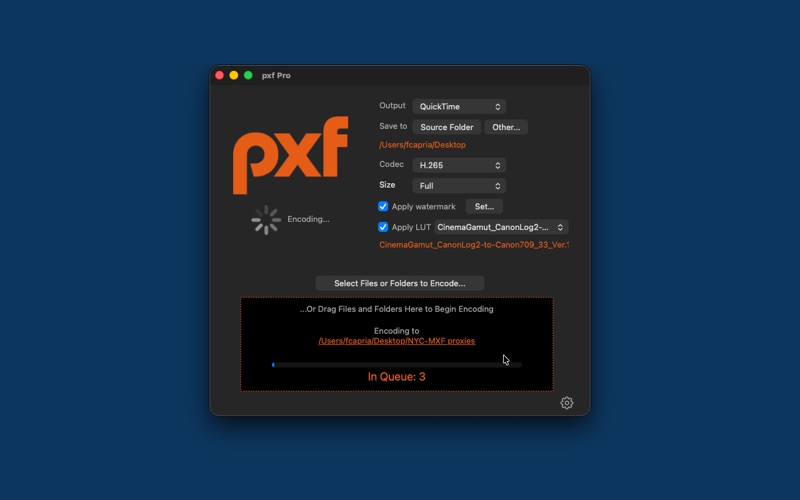 pxf screenshot