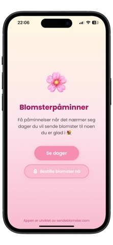 Blomsterpåminner Screenshot 1 of 5