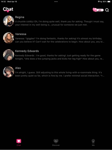 Sweet Love - AI Chat Story iPad screenshot