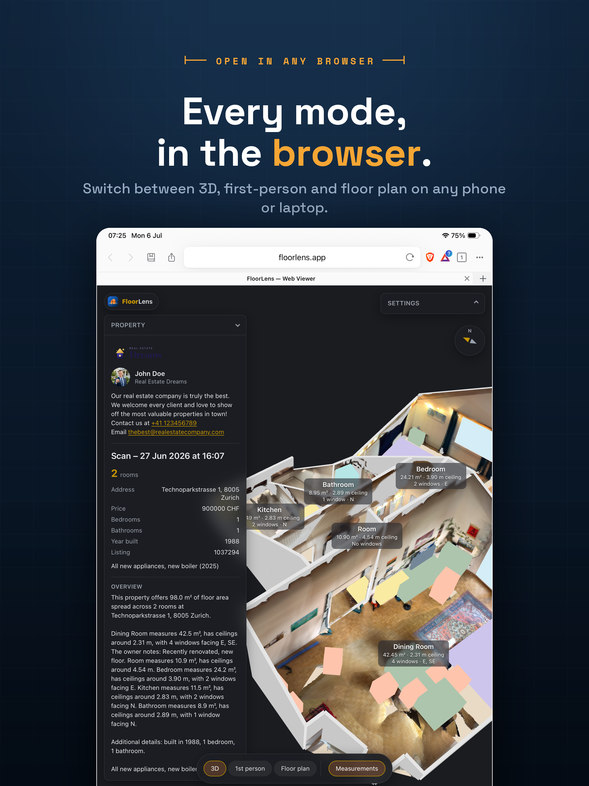 FloorLens: 3D Room Scanner screenshot 13