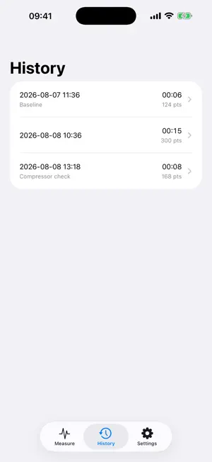VibroMeter - Vibration Meter screenshot 2