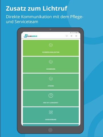 Cliniserve iPad screenshot