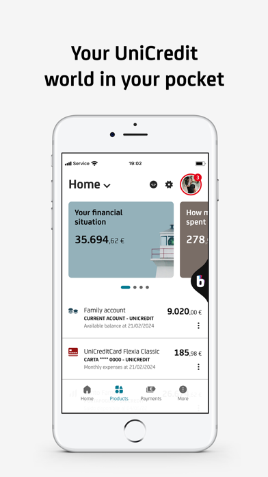 Mobile Banking UniCredit iPhone screenshot 4 - Finance app