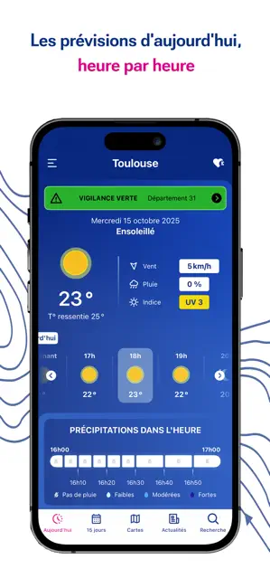 Météo-France iPhone screenshot 1