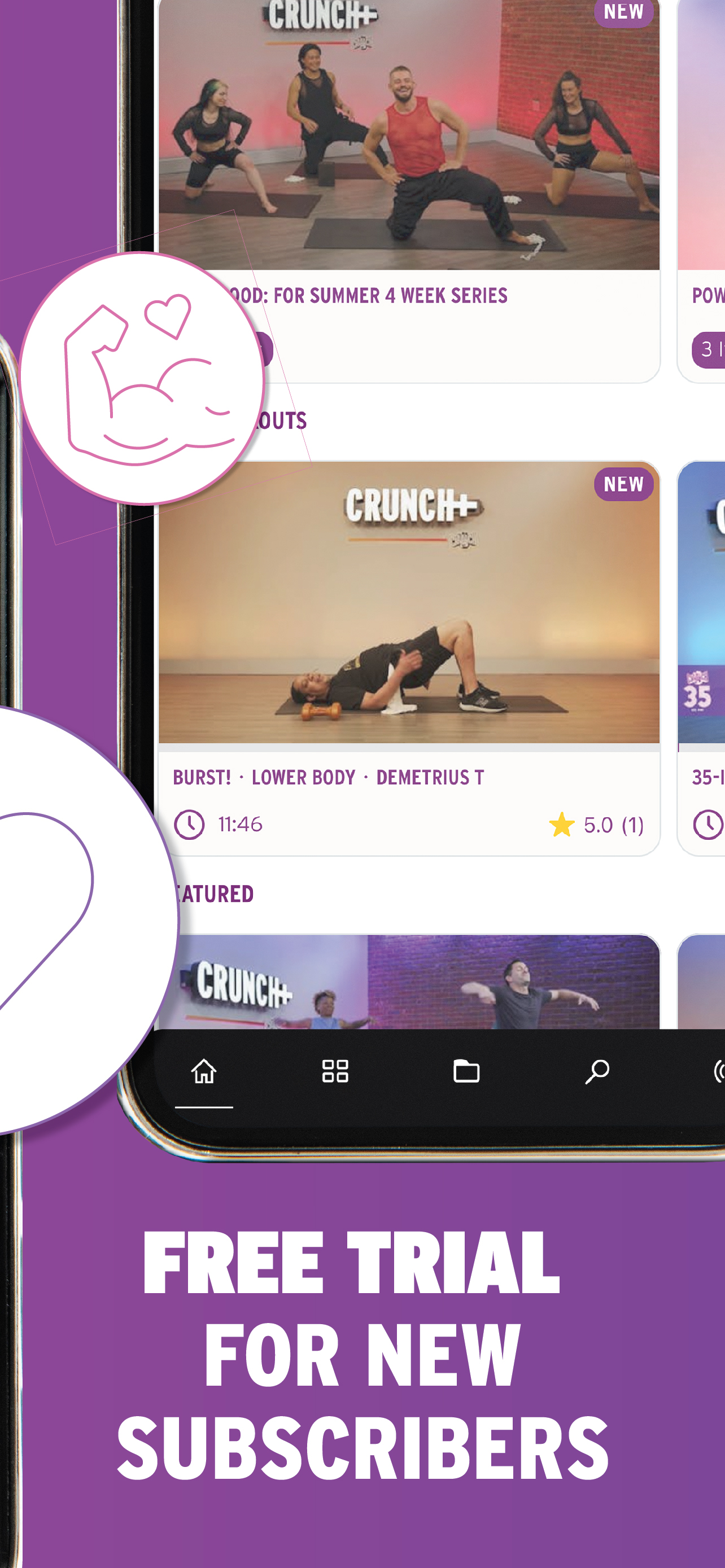 Crunch+ On-Demand Fitness