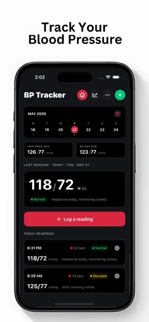 Blood Pressure Tracker ۬ screenshot 1