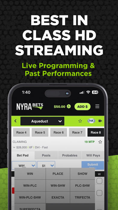 NYRA Bets - Horse Race Betting Screenshot