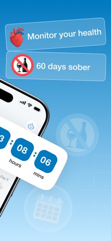 Soberly: Alcohol free tracker iPhone screenshot