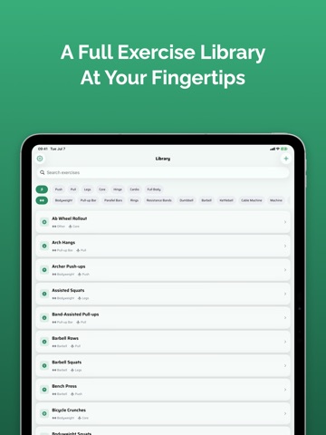 Arbaro — Workout & Progress iPad screenshot