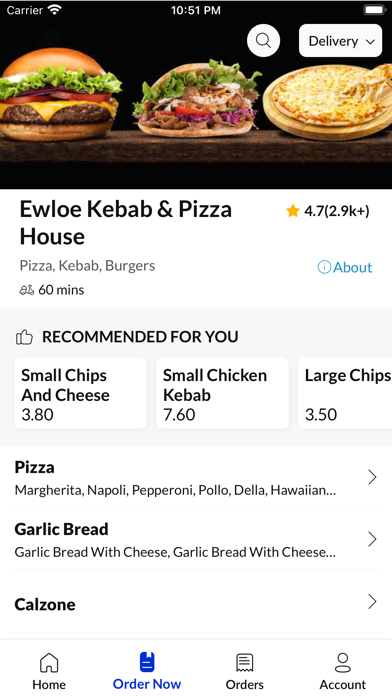 Ewloe Kebab and Pizza House Screenshot