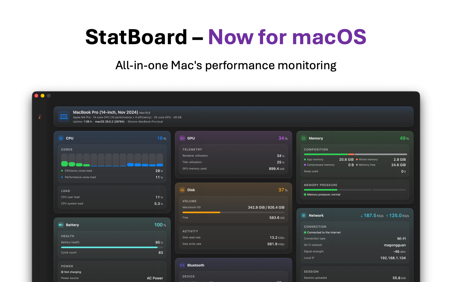 StatBoard - SysInfo & Tools screenshot 7
