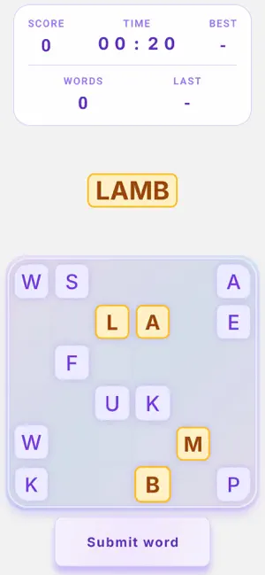 WordSpurt! screenshot 1