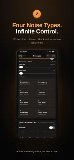 Captura de pantalla de Noise Lab - Focus And Sleep en iPhone 2